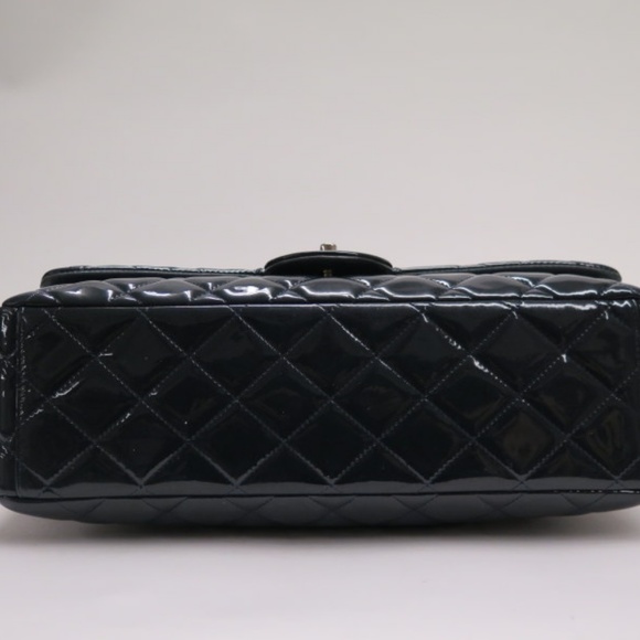 Chanel Maxi Single Flap Bag Very Dark Teal - Picture 3 of 8